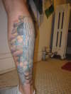 tiger calf sleeve 1/3 tattoo