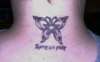 Celtic Butterfly & Pentagram tattoo
