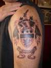 Family crest tattoo