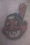 Chief Wahoo tattoo