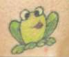 cute frog tattoo