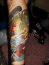 leg dragon tattoo