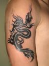 Tribal Dragon tattoo