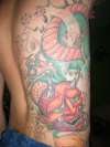 Oni MAsk and Dragon tattoo