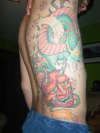 Oni MAsk and Dragon tattoo
