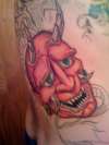 Oni MAsk and Dragon tattoo