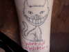 Cheshire Cat tattoo