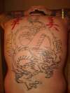 dragon back piece tattoo