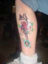 wifes leg i done tattoo