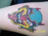 Crazy clown tattoo