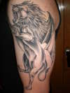 Gothical Lion tattoo