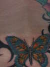 butterfly on lowerback tattoo