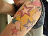 Another view of my stars tattoo