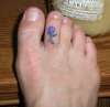 Toe tattoo