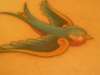 close up of swallow tattoo