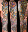 trad sleeve tattoo