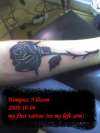 Gothic Black Rose tattoo