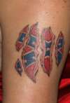 Rebel flag tattoo