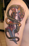 SHANK YOU SNAKEY BITCH tattoo