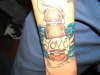 love skateboarding tattoo