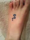 Foot Bubbles tattoo