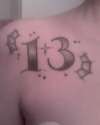 My Lucky 13 tattoo