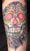 sugar skull tattoo