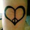 Peace Heart tattoo