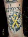 Support the Troops tattoo