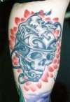 tibeten skull tattoo