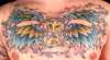 hourglass and wings tattoo