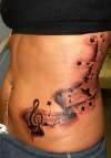 side music tattoo
