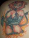 Hot Devil Girl tattoo