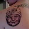 Tattoo of son