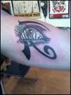 Aeon Flux Eye of Ra tattoo