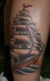 sailor jery ship tattoo