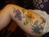 Flowers unfinished tattoo