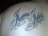 Lettering tattoo