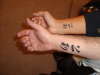 Hers and mines matching tatts tattoo