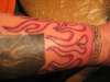 Flames around the forearm tattoo