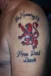 scottish rampart lion tattoo