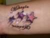MY GIRLS NAME AND STARS tattoo