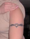 Tribal Heart Armband tattoo