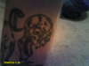 on my own leg tattoo