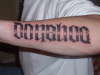 Ambigram - Donahue tattoo