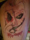 Heath Ledger as joker tattoo