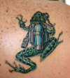 Aqua Frog tattoo