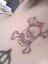 girly skull tattoo