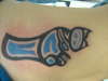 Haida Orca on Ribcage tattoo