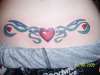 Tramp stamp tattoo
